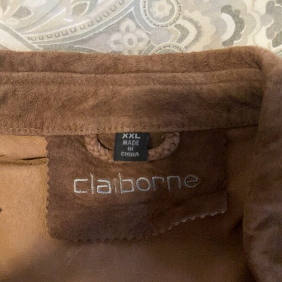 Men's Claiborne Vintage Soft Leather Jacket XXL - Picture 10 of 14